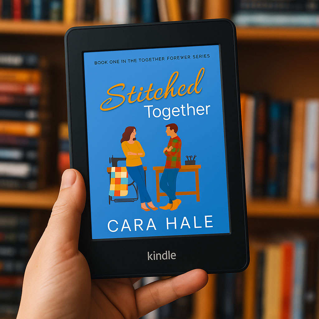 Stitched Together handheld kindle